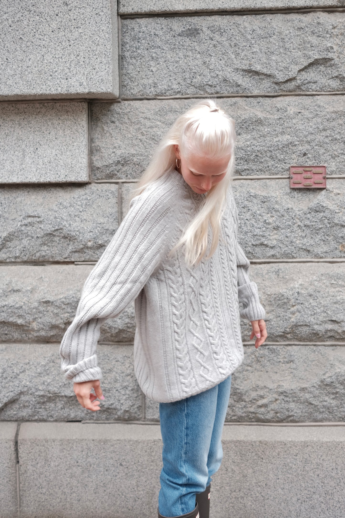 OUNCE garments Rope Sweater - grey melange