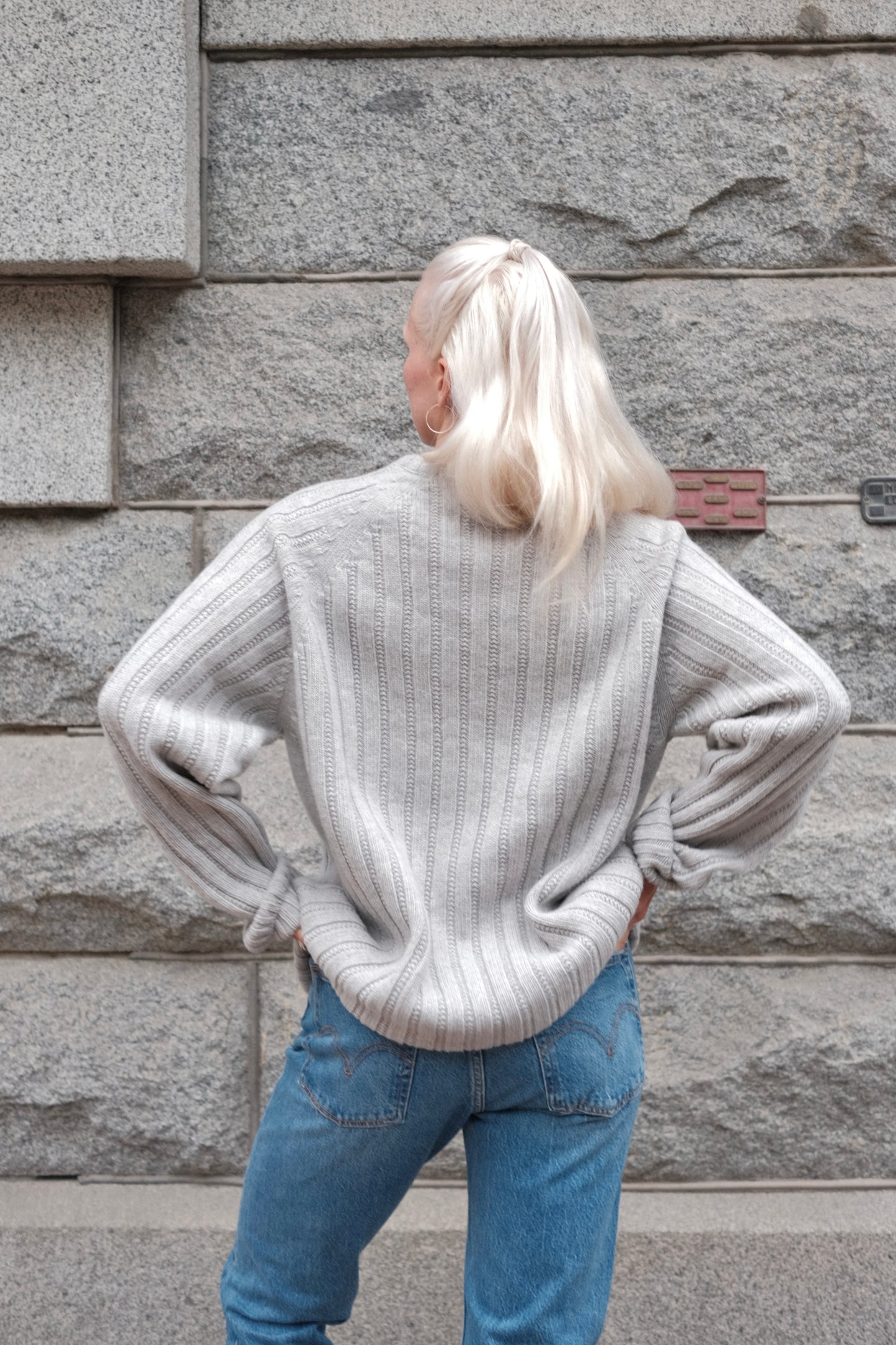 OUNCE garments Rope Sweater - grey melange