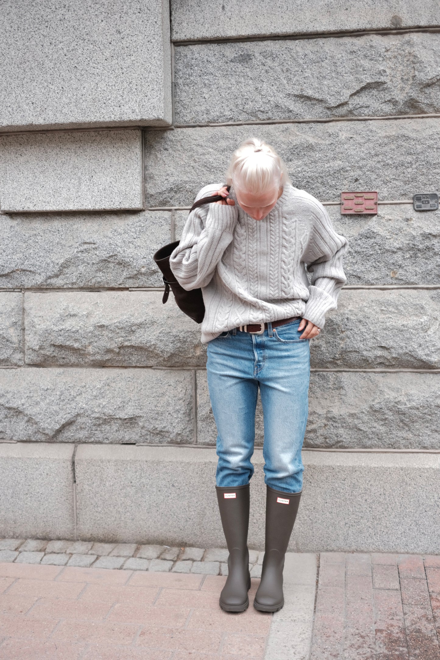 OUNCE garments Rope Sweater - grey melange