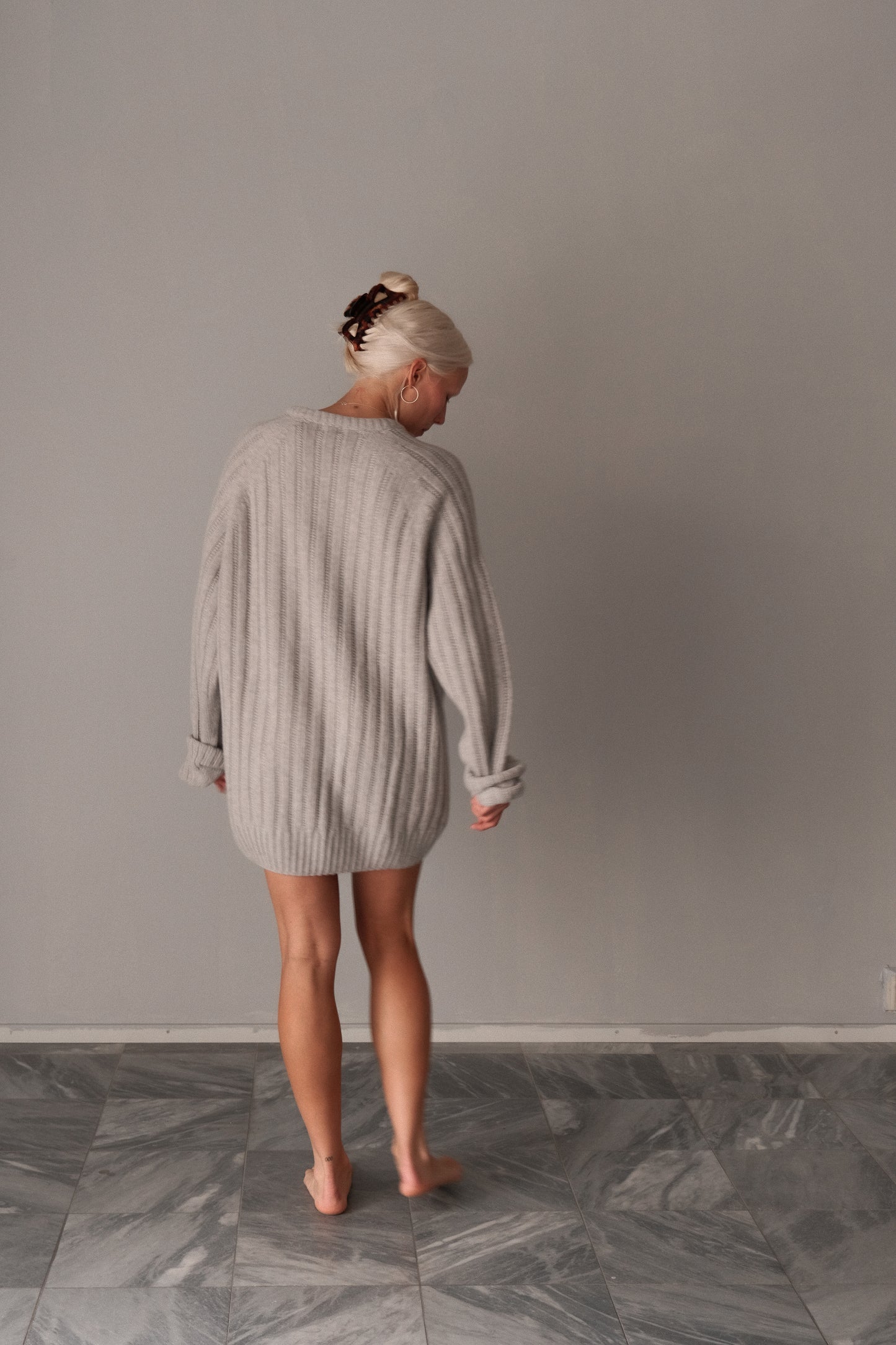 OUNCE garments Rope Sweater - grey melange