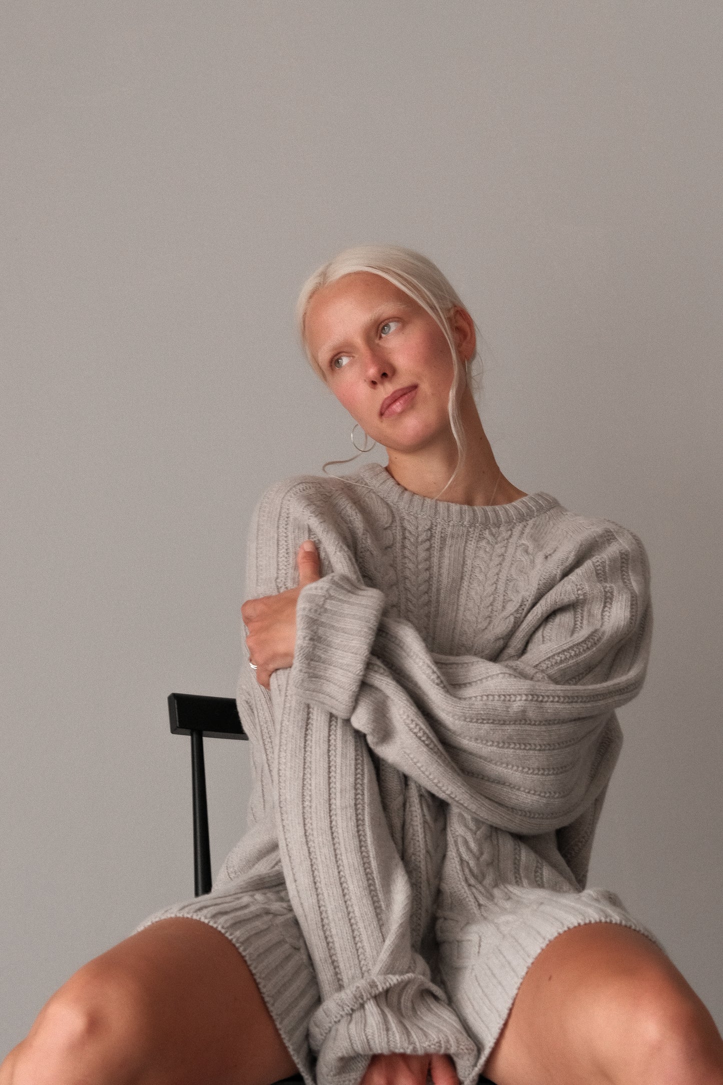 OUNCE garments Rope Sweater - grey melange