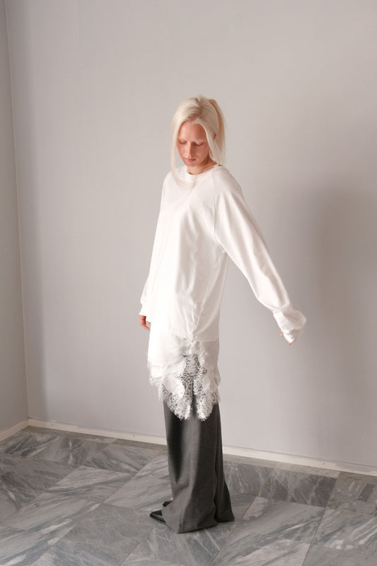 OUNCE garments Willy LS - white