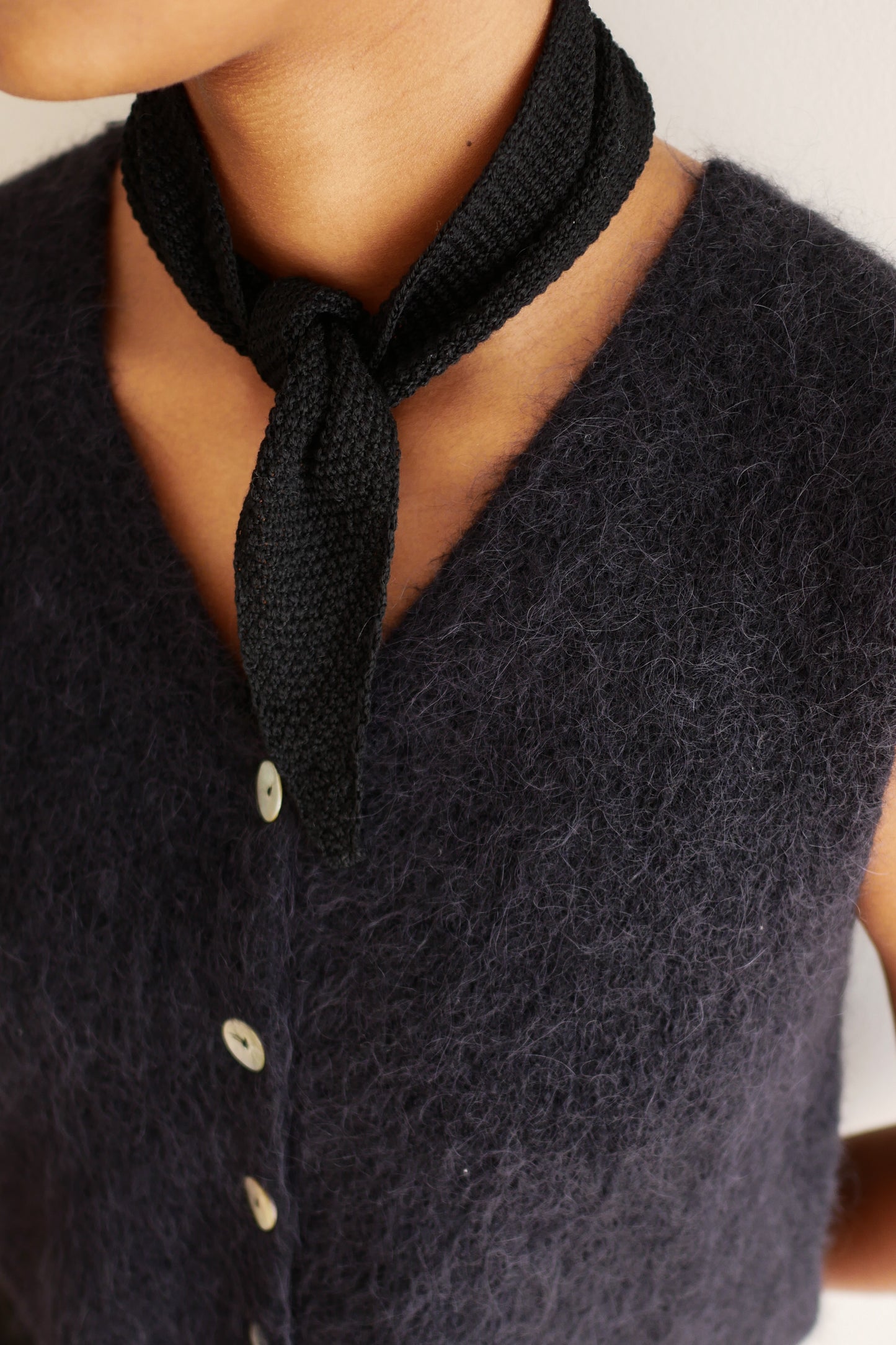 OUNCE garments Islet Merino scarf - black