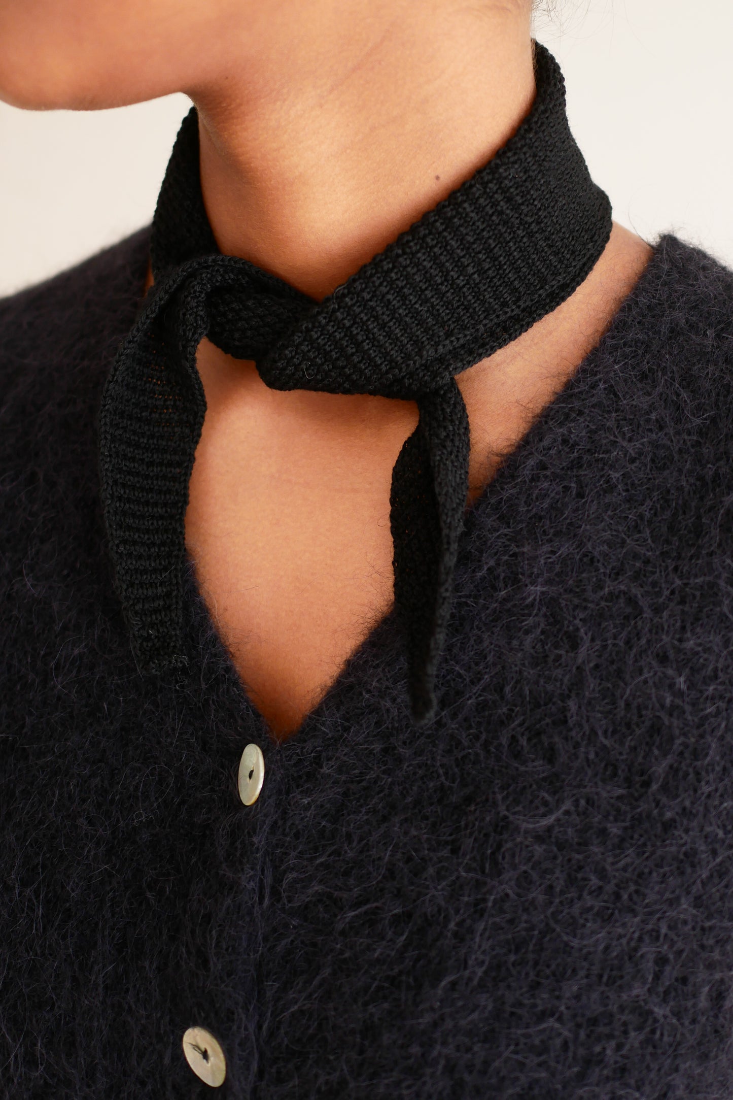 OUNCE garments Islet Merino scarf - black