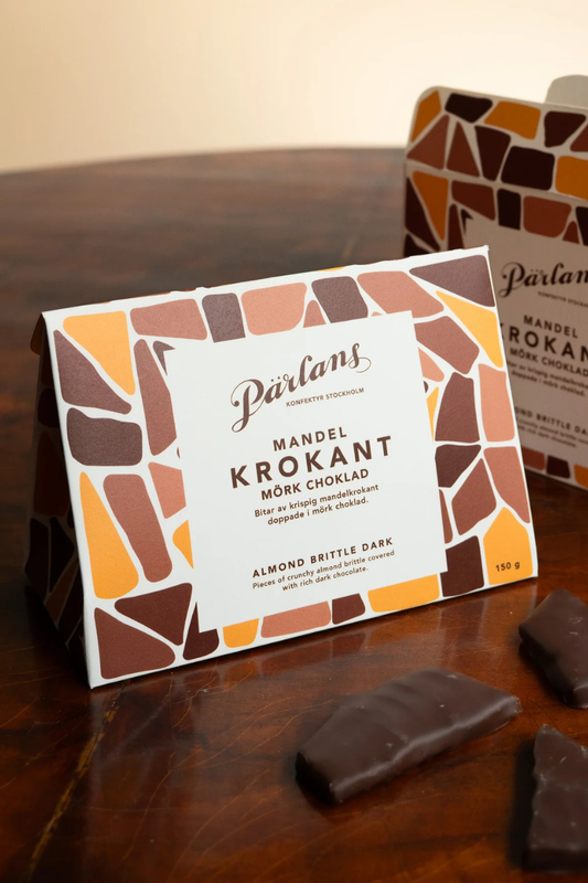 Pärlans Konfektyr Brittle of Crokant - almond dark chocolate