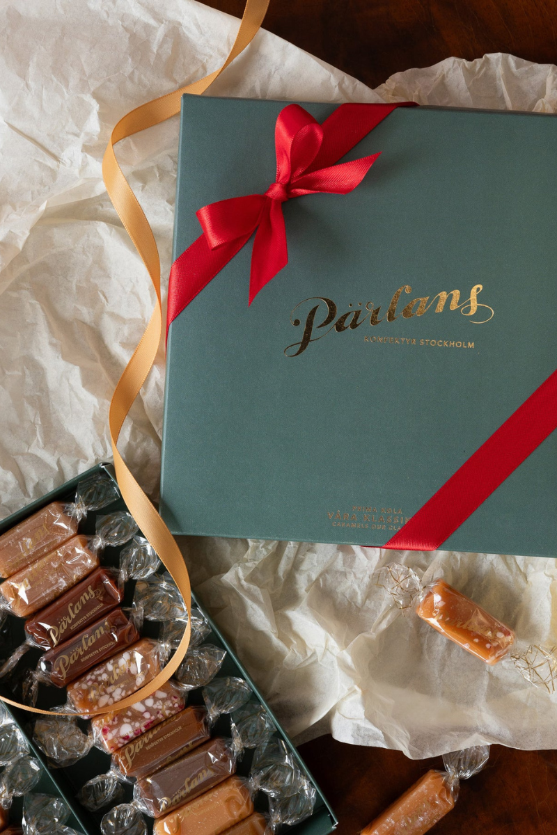 Pärlans Konfektyr Caramel box of 20 - our classics