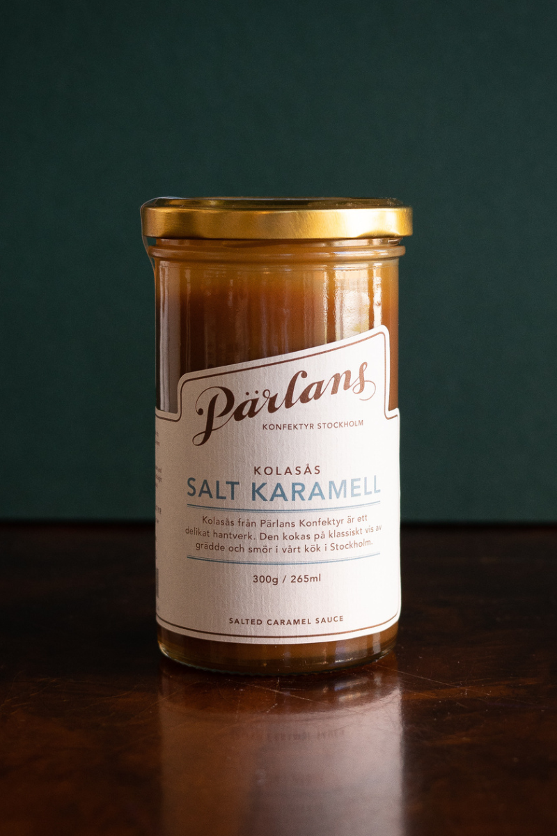 Pärlans Konfektyr Caramel sauce glass jar - salted caramel