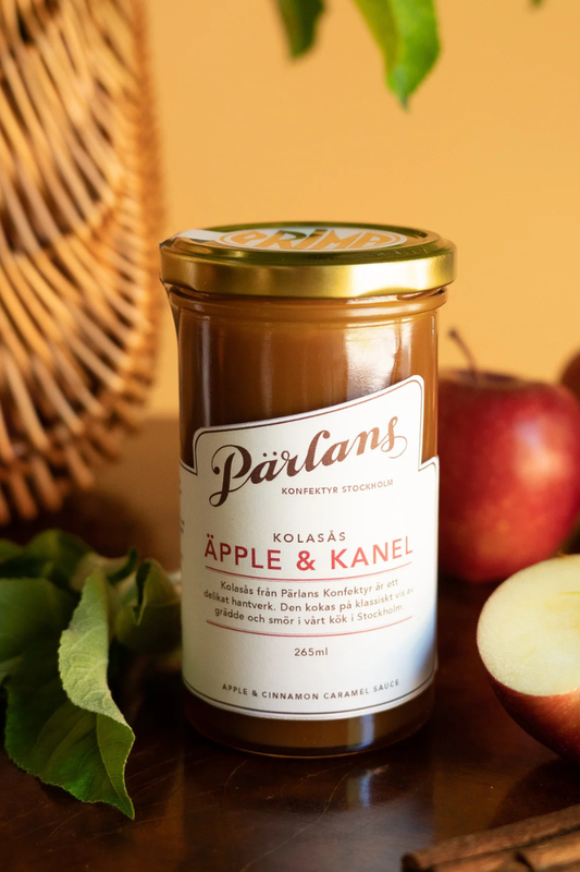 Pärlans Konfektyr Caramel sauce glass jar - apple & cinnamon