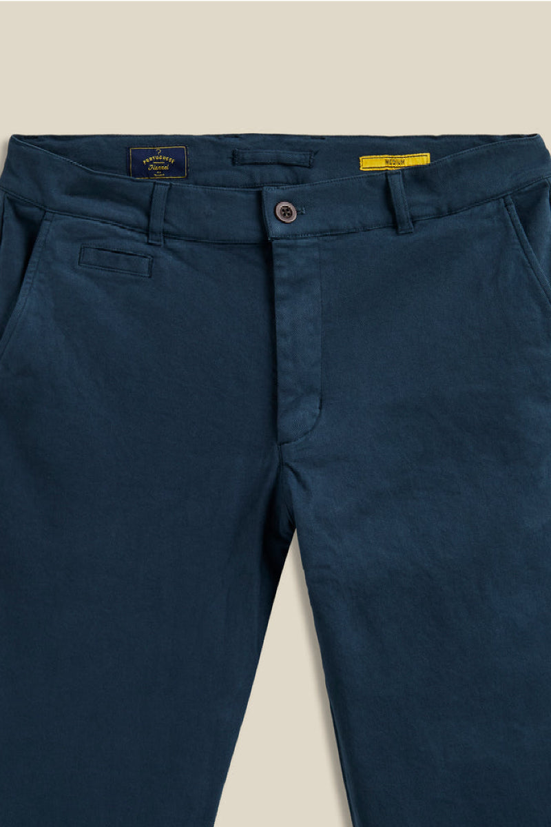 Portuguese Flannel Aw Labura Trousers - navy