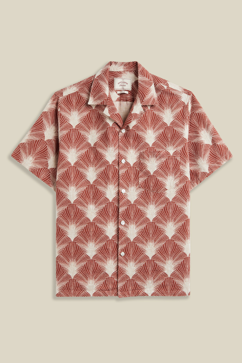 Portuguese Flannel Feathers shirt - stripe yellow