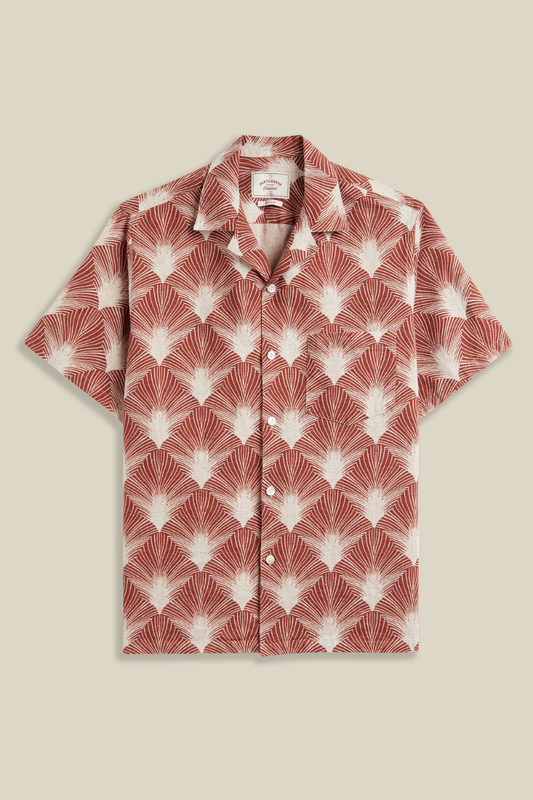 Portuguese Flannel Feathers shirt - stripe yellow