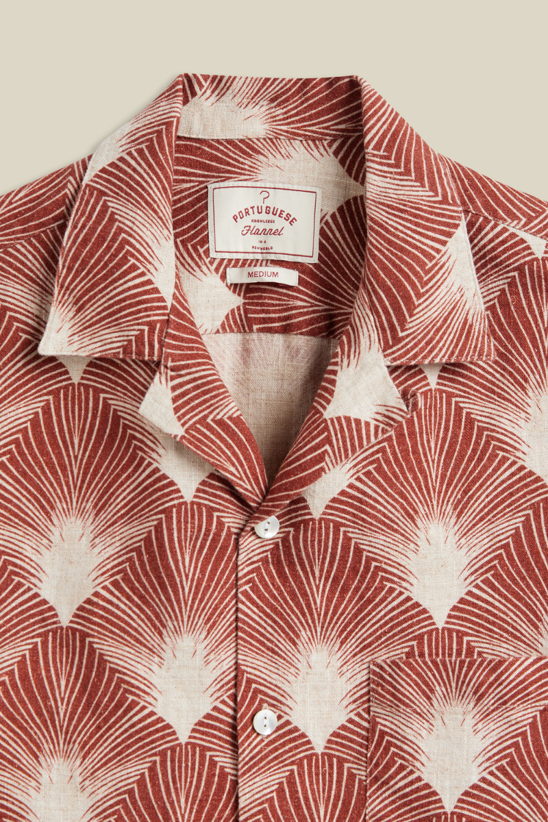 Portuguese Flannel Feathers shirt - stripe yellow