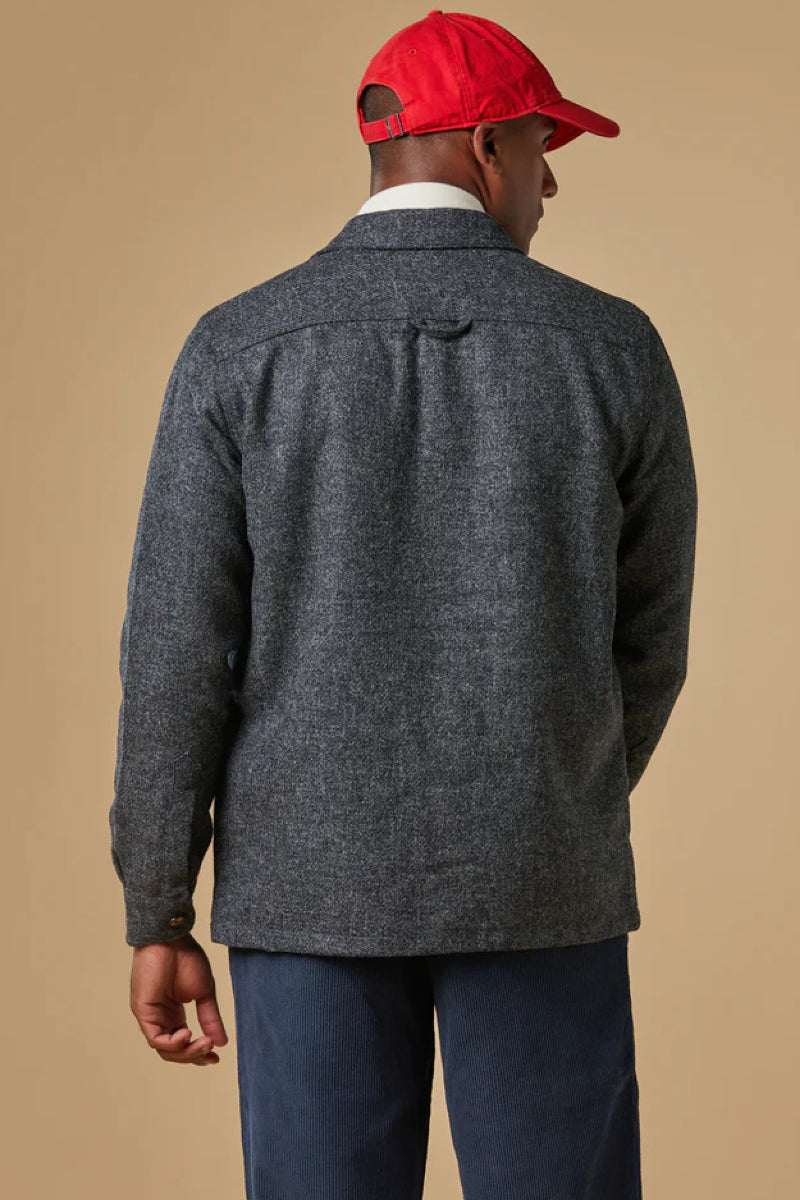 Portuguese Flannel Wool Field overshirt - grey