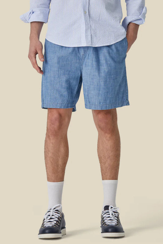 Portuguese Flannel Chambray shorts - blue