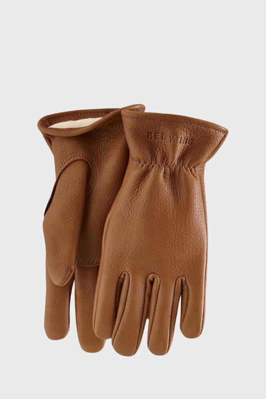 Red Wing Shoes Lined Buckskin leather glove - nutmeg