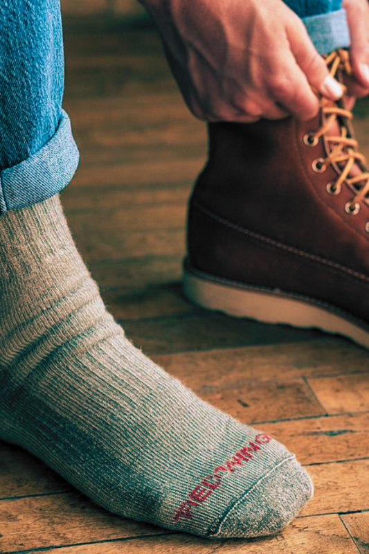 Red Wing Shoes Full Crew Boot Socks - charcoal