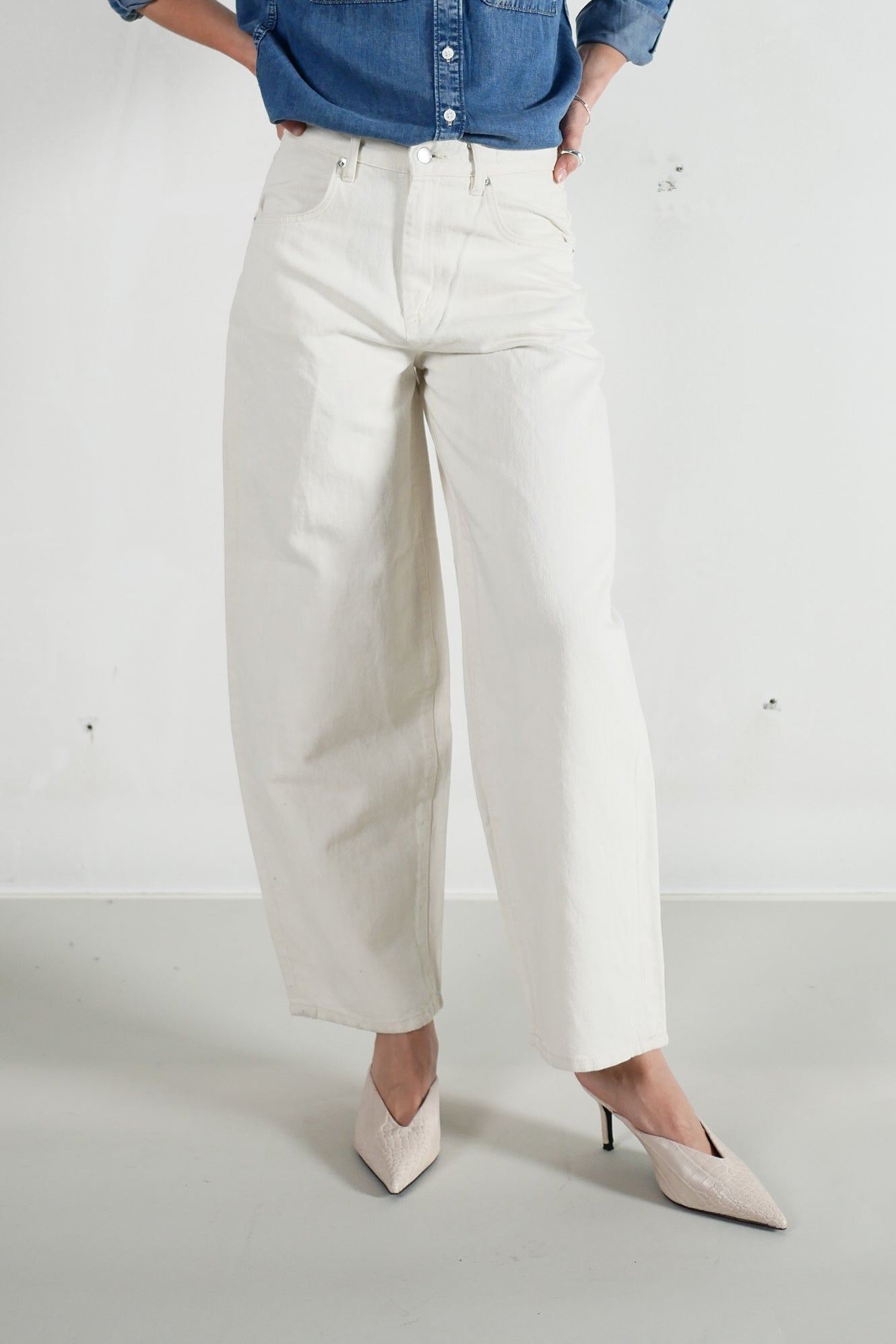 Saburo Jeans Barrel - ecru