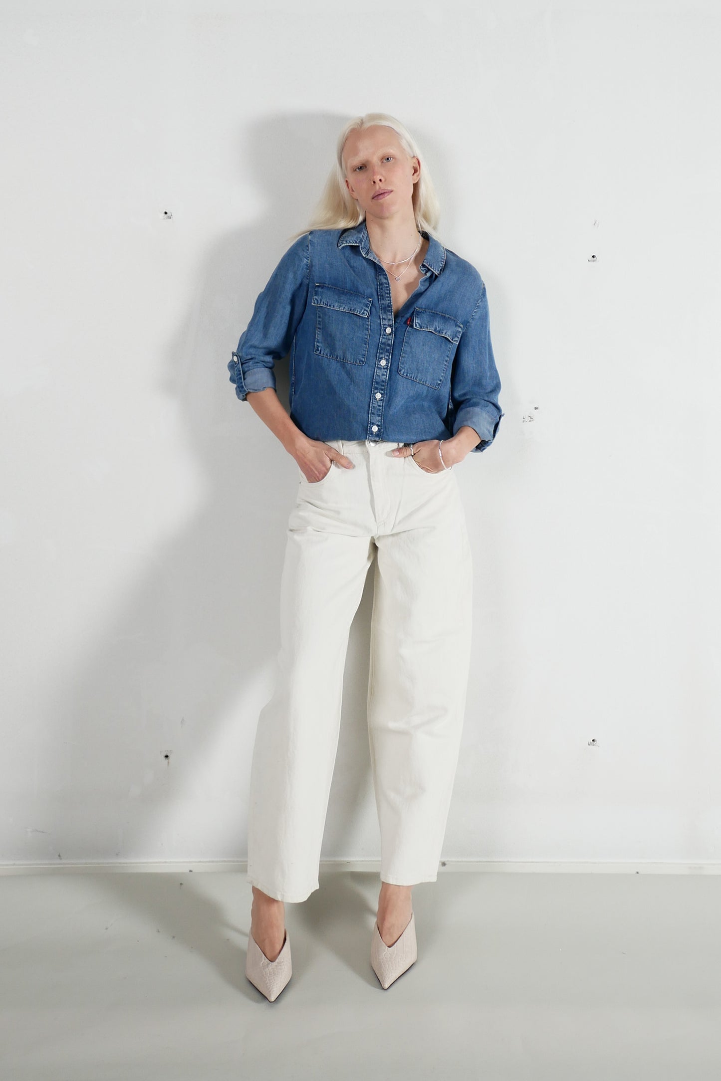 Saburo Jeans Barrel - ecru