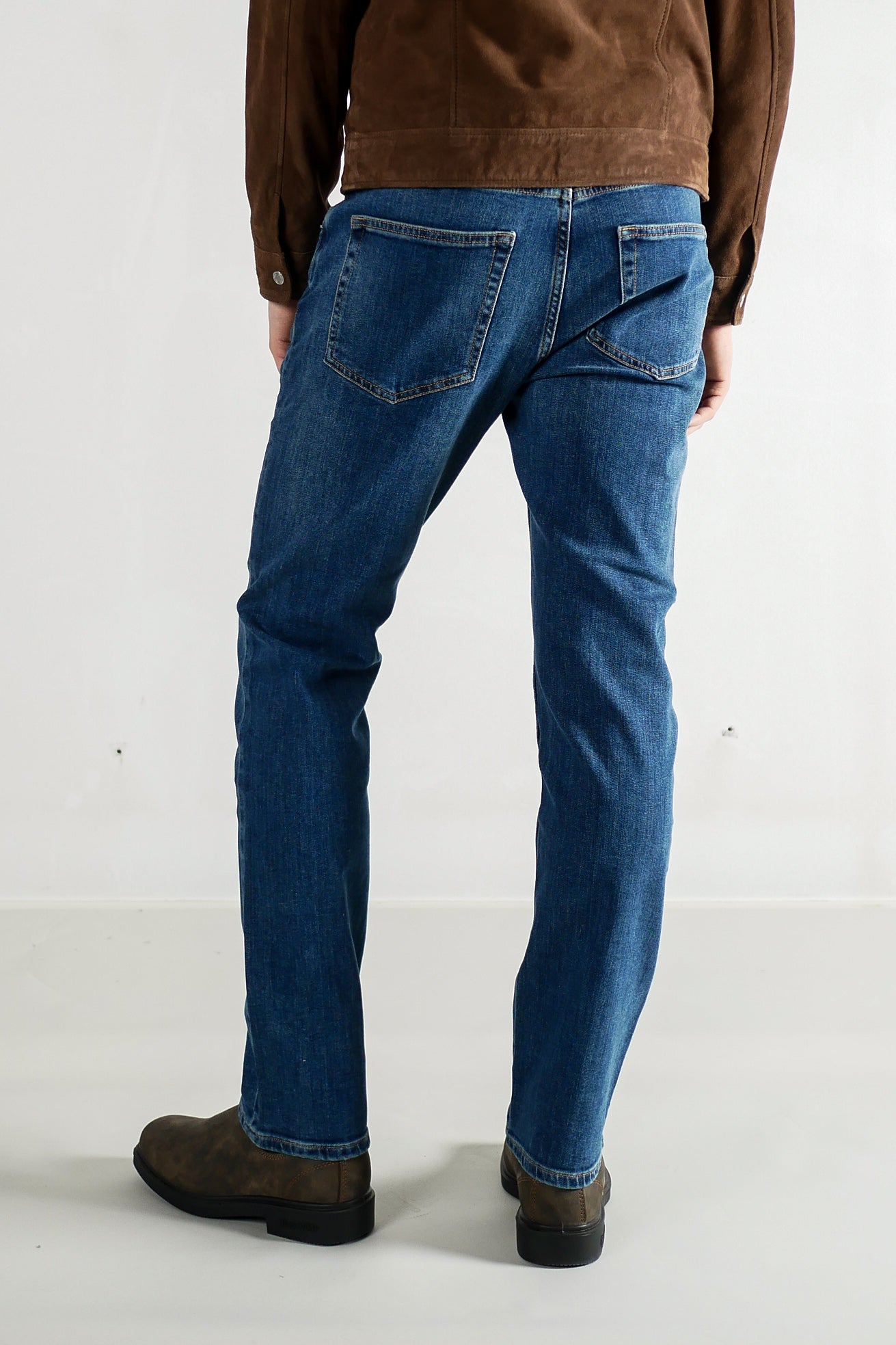 Saburo Jeans Slim Straight - mid stone