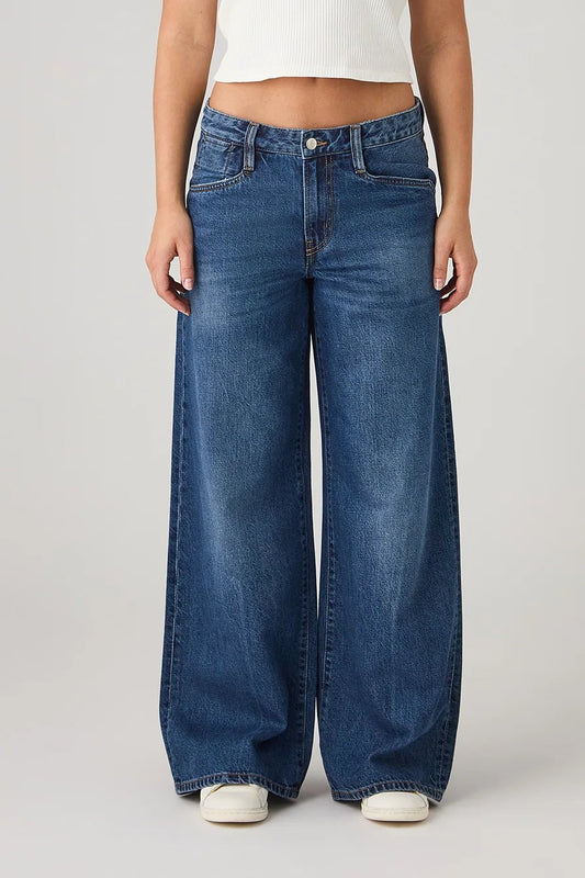 Saburo Jeans Wide Leg Jeans - dark stone
