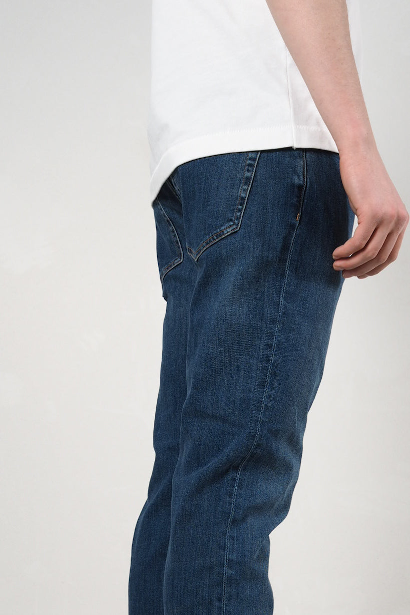 Saburo Jeans Slim Straight - mid stone