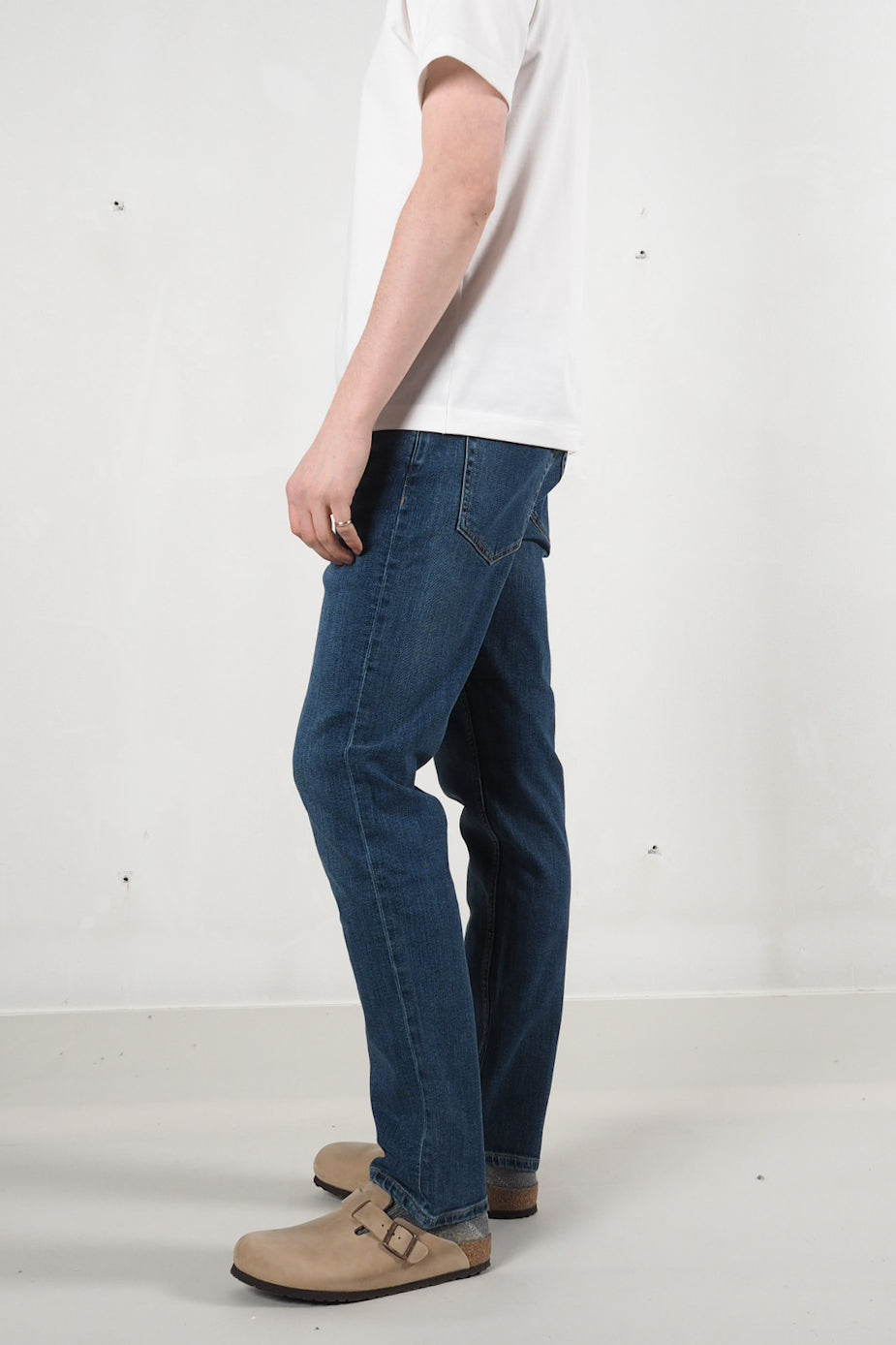 Saburo Jeans Slim Straight - mid stone