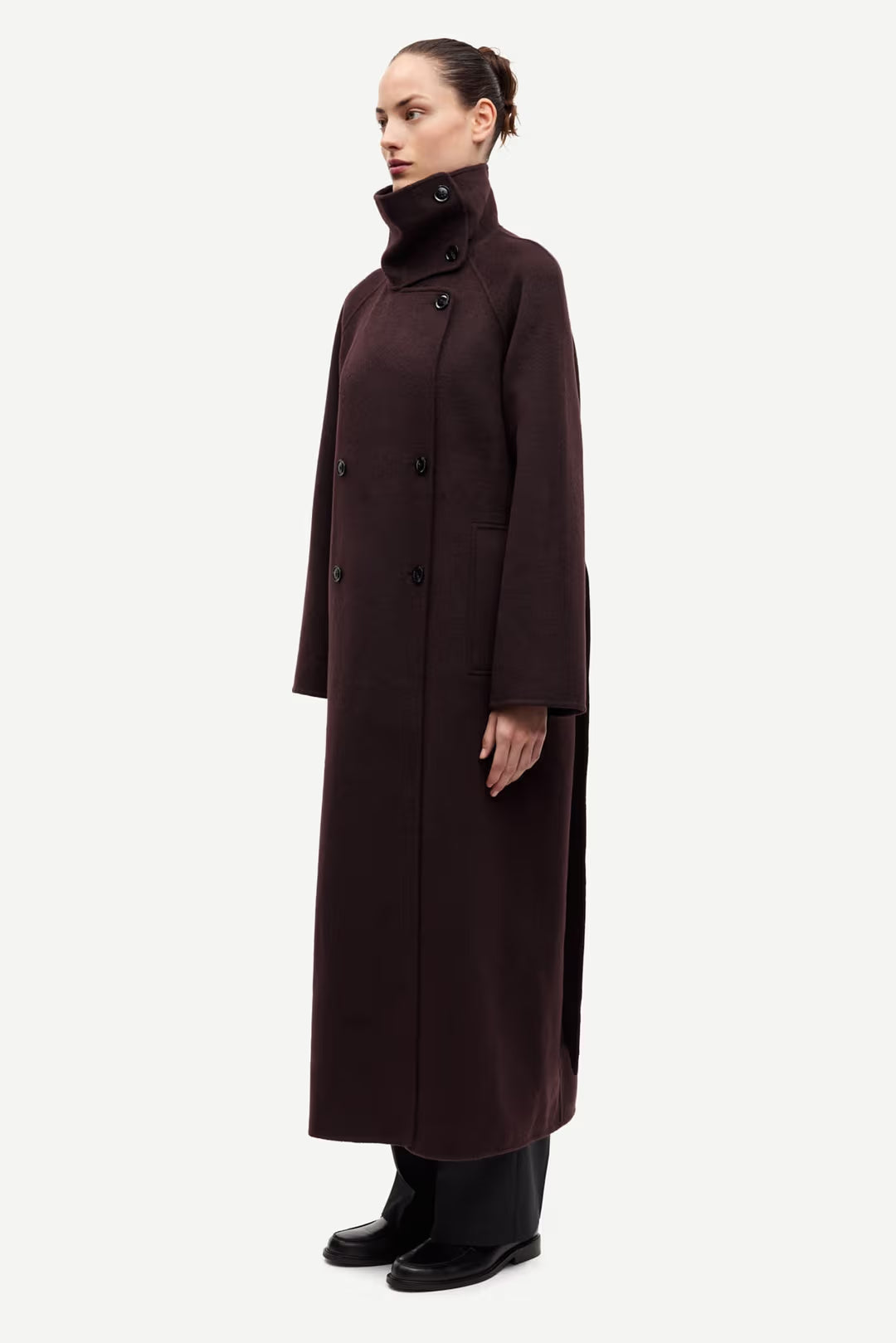 Samsøe Samsøe Sahanne Coat - black coffee