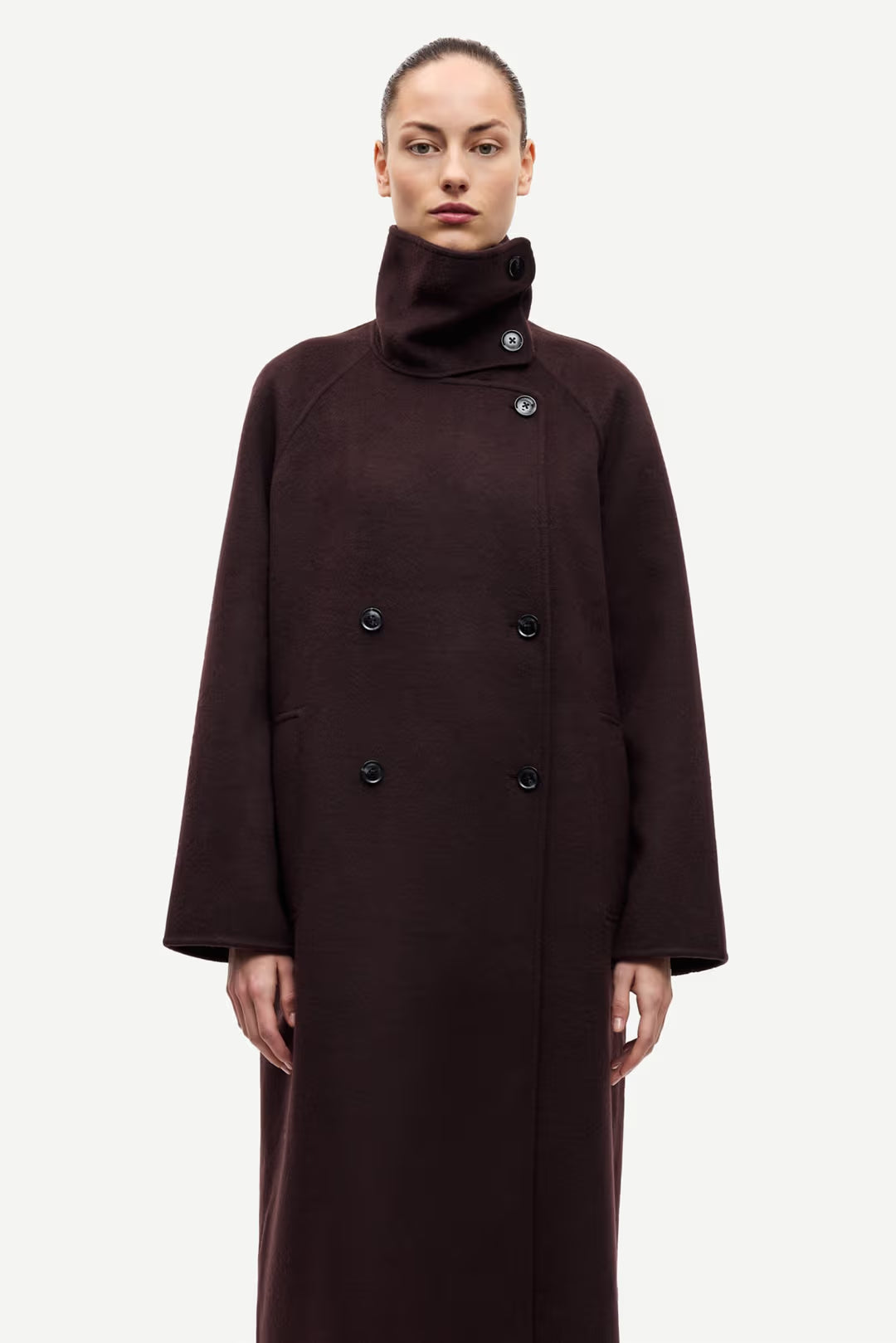 Samsøe Samsøe Sahanne Coat - black coffee