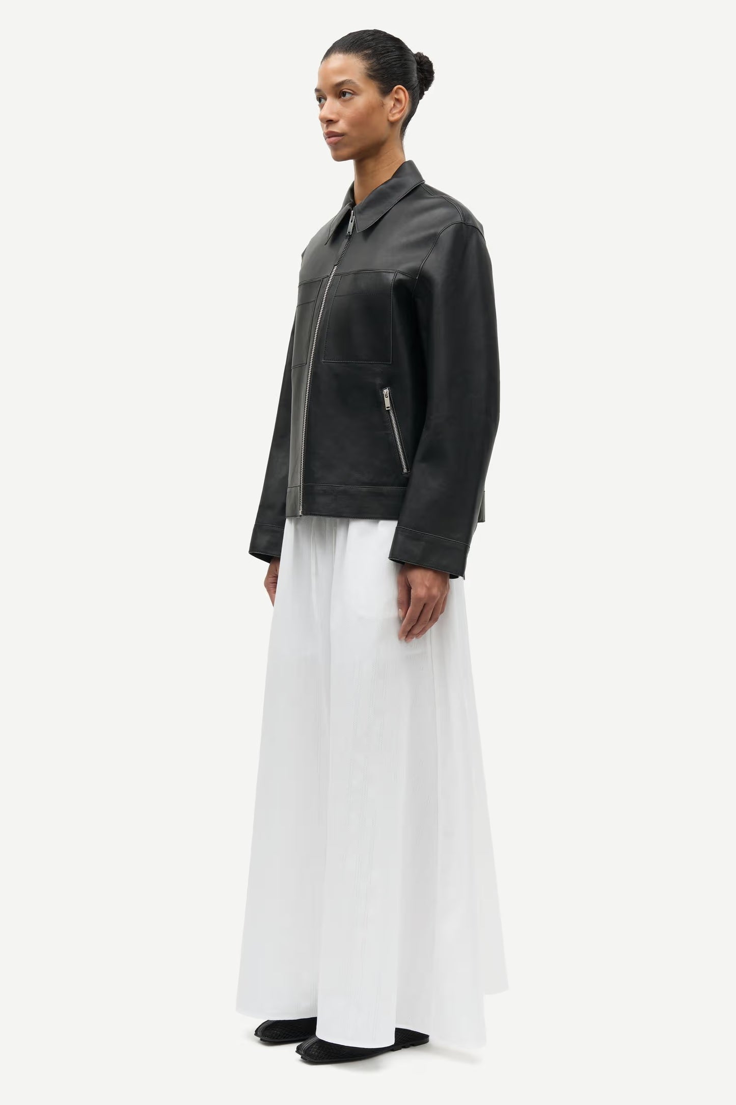 Samsøe Samsøe Satina maxi skirt - white
