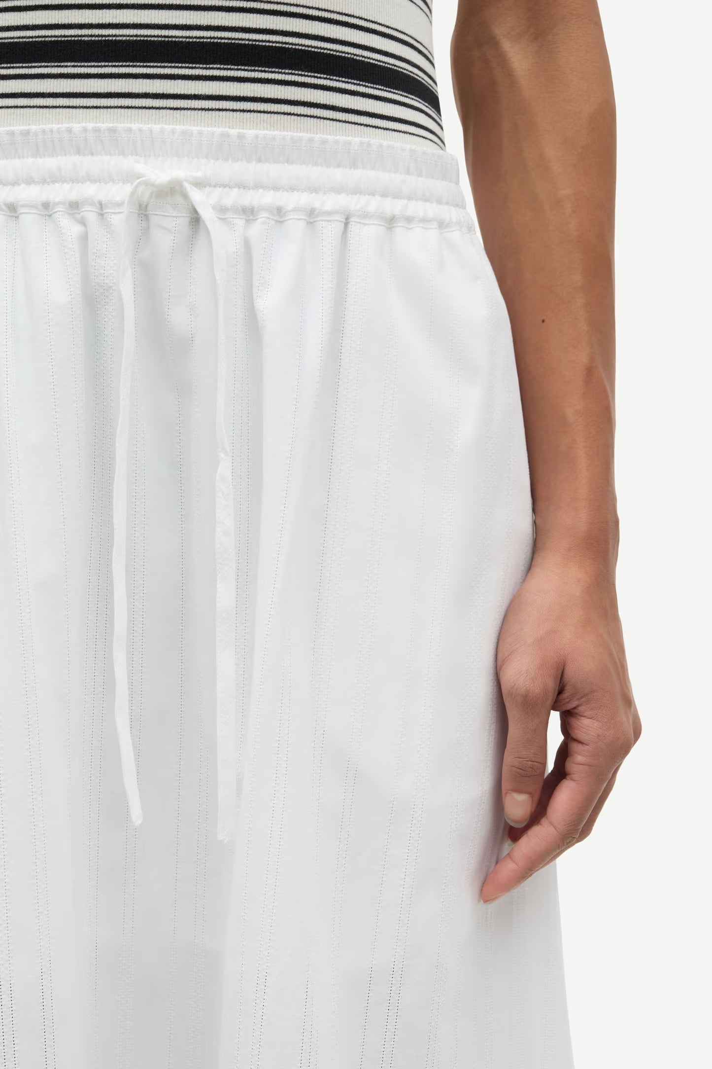 Samsøe Samsøe Satina maxi skirt - white