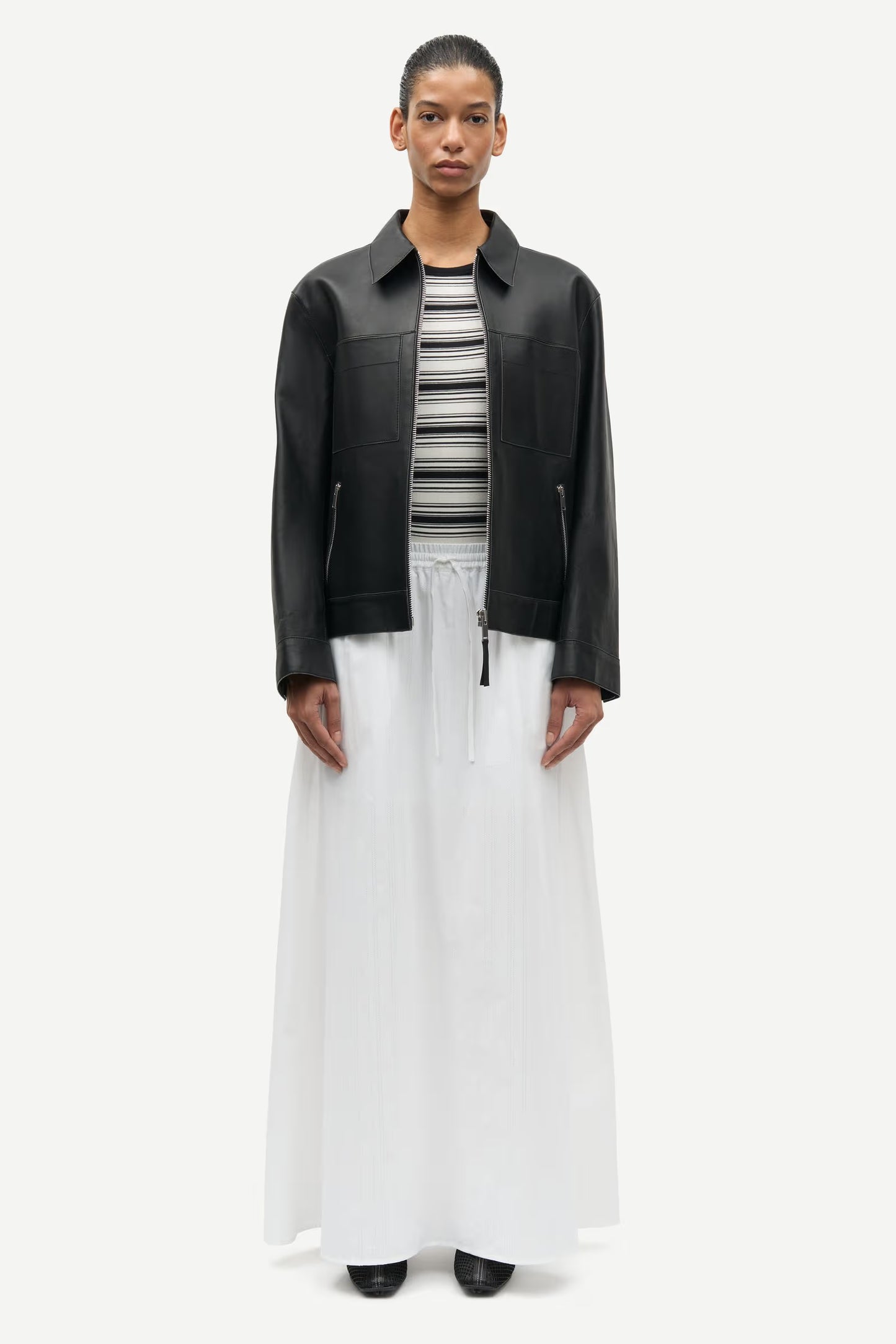 Samsøe Samsøe Satina maxi skirt - white
