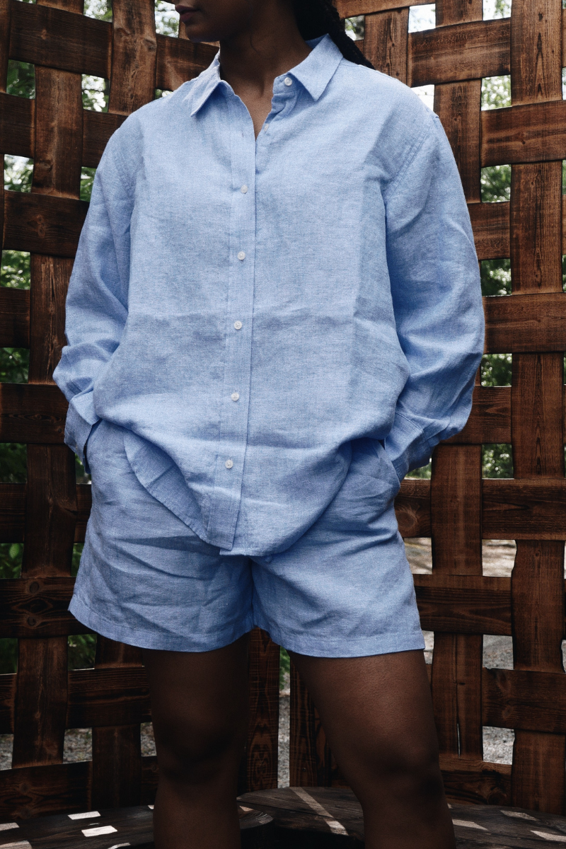 Samsøe Samsøe Salova shirt - Mid blue