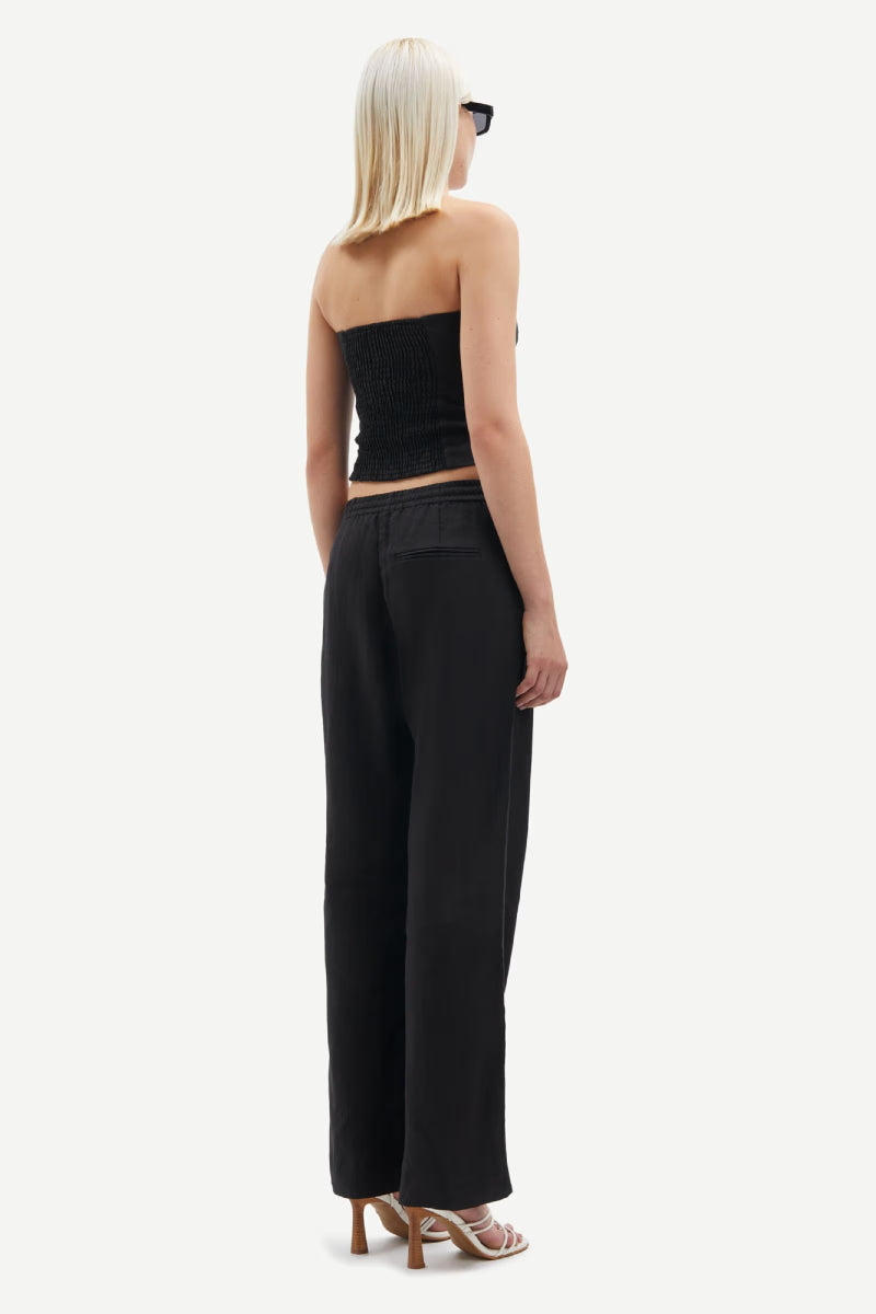 Samsøe Samsøe Hoys String trousers - black