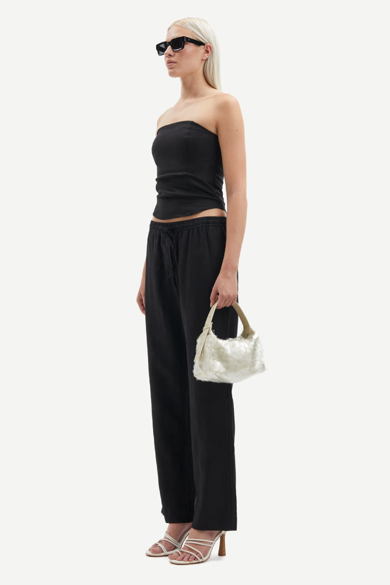 Samsøe Samsøe Hoys String trousers - black