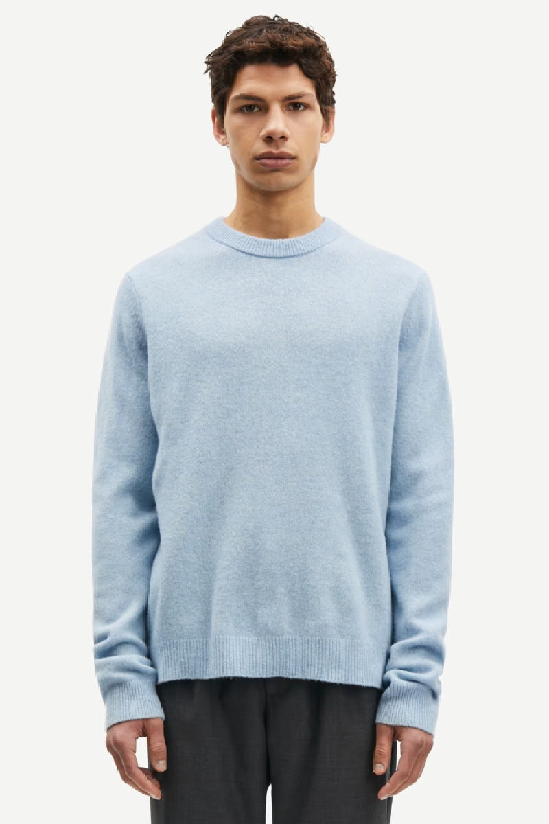 Samsøe & Samsøe Isak Knit Sweater - subdued blue