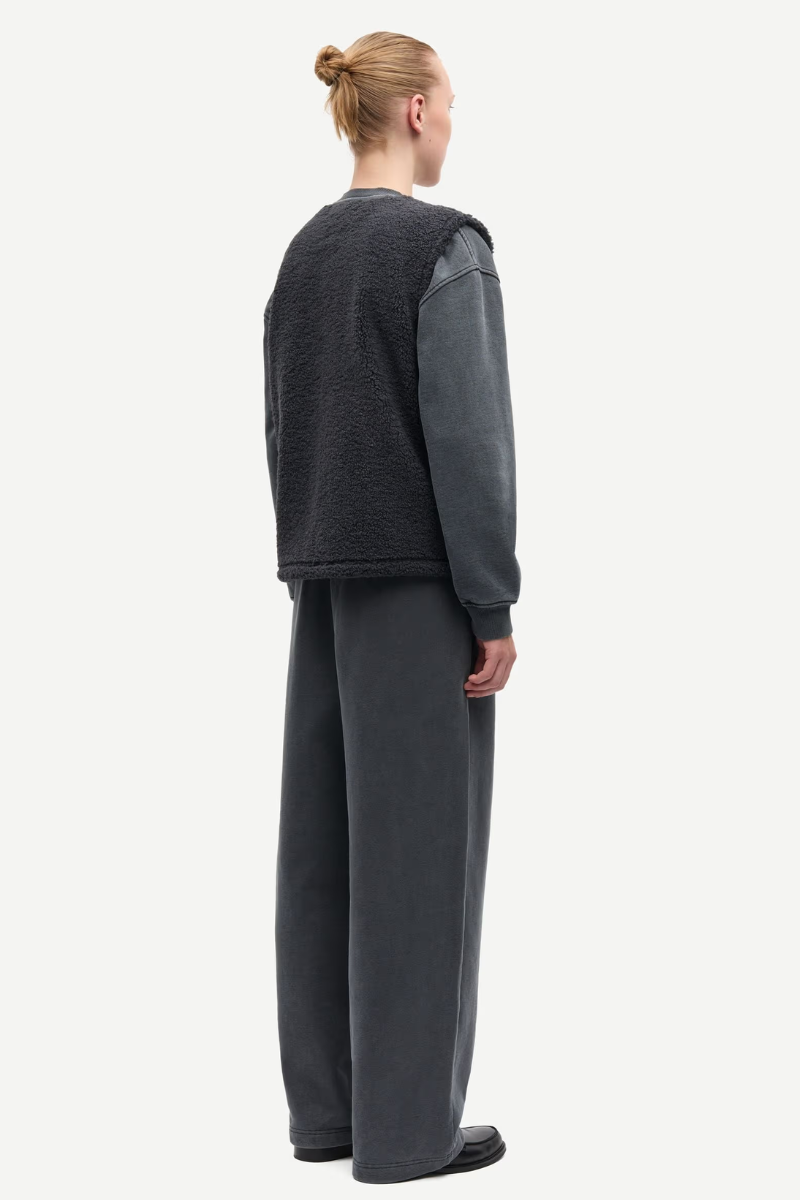 Samsøe Samsøe Saautumns vest - Charcoal art