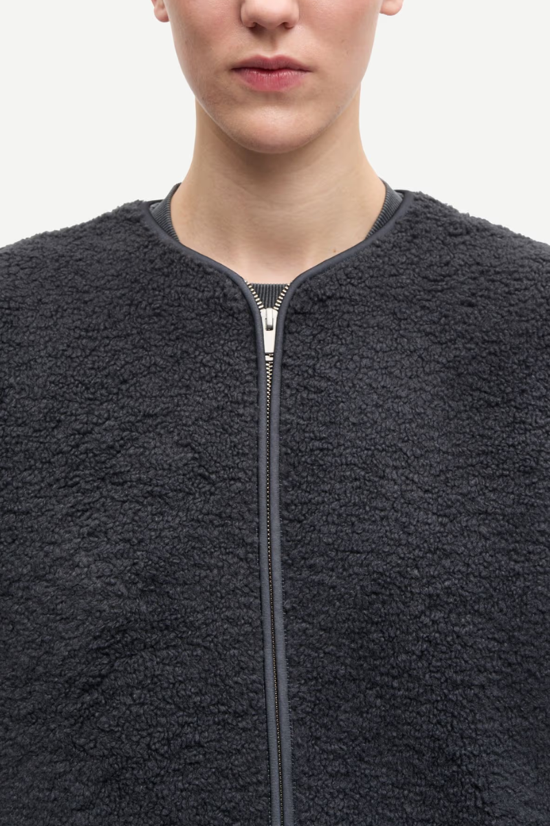 Samsøe Samsøe Saautumns vest - Charcoal art