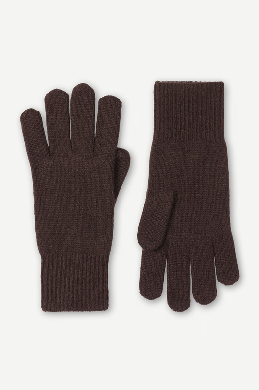 Samsøe Samsøe Sadaria gloves - black coffee