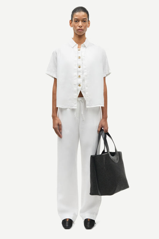Samsøe Samsøe Sahoys string trousers - white
