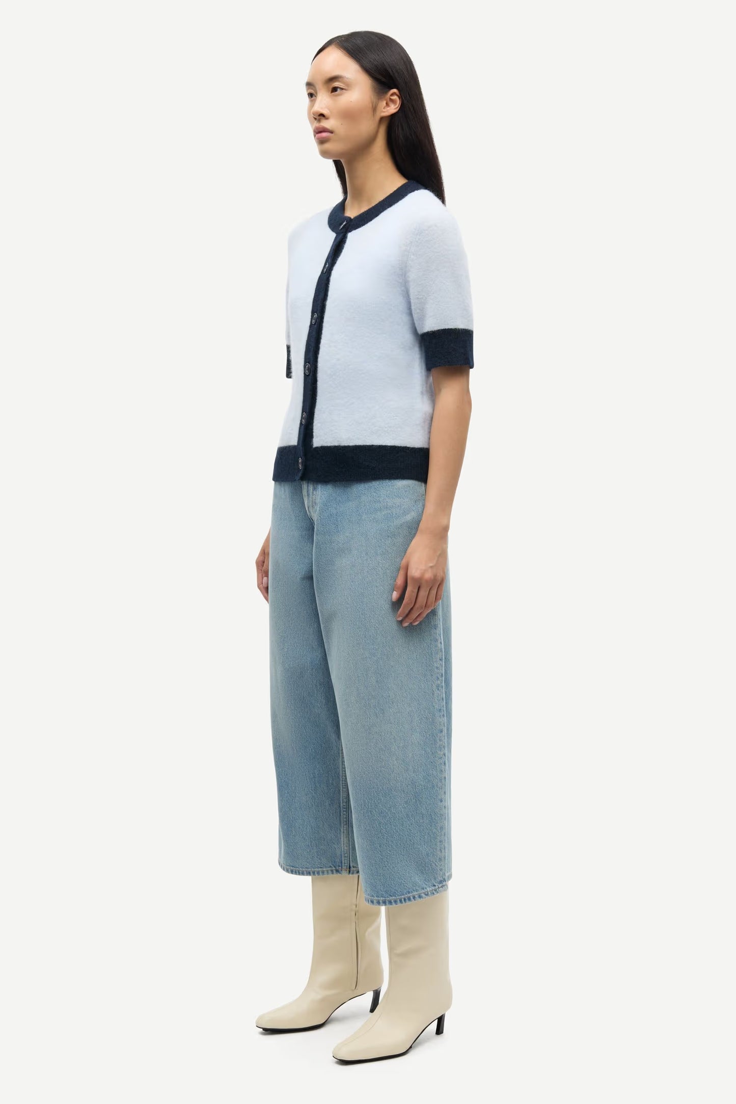 Samsøe Samsøe Sanoura SS cardigan - gray dawn