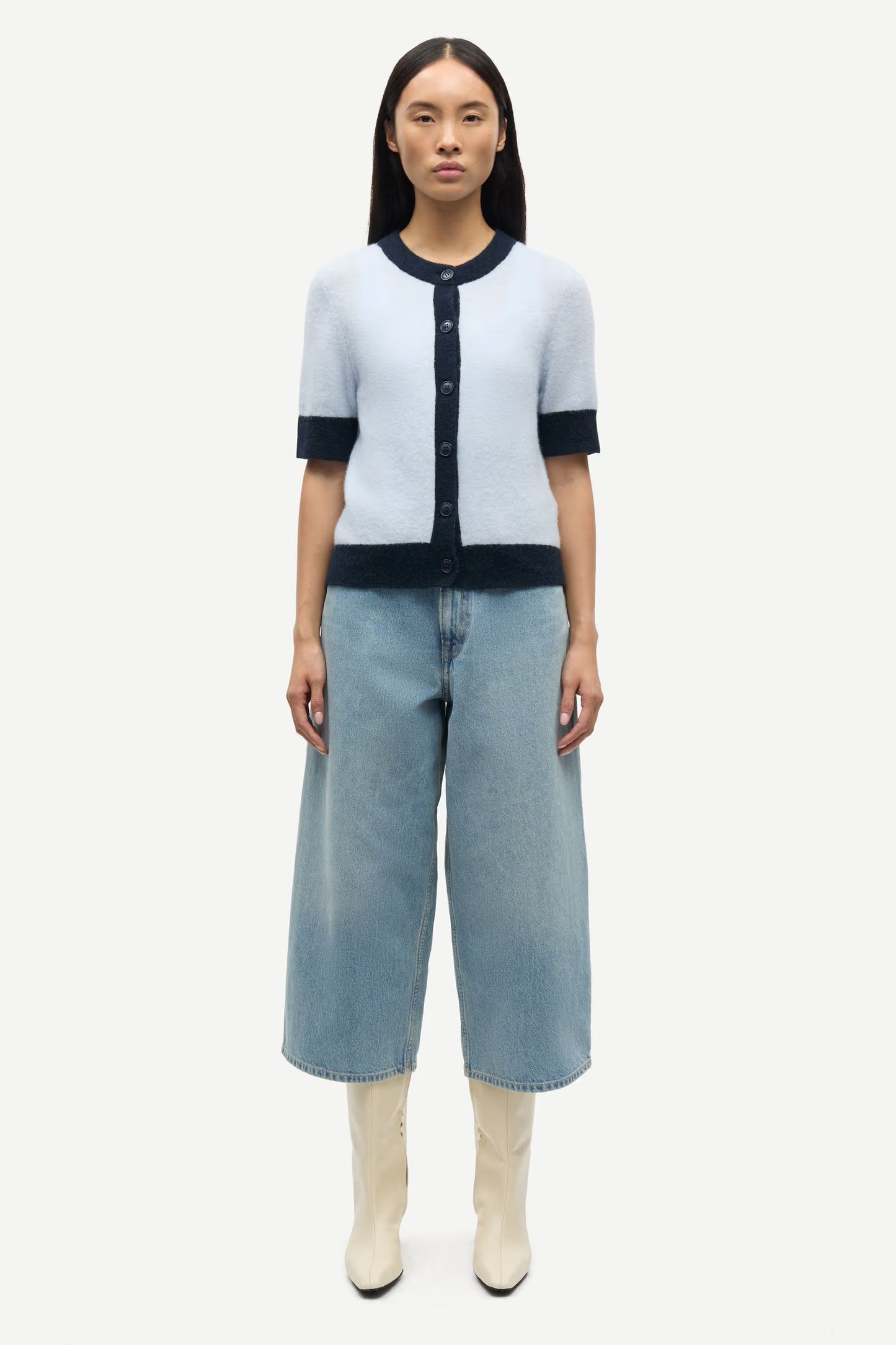 Samsøe Samsøe Sanoura SS cardigan - gray dawn