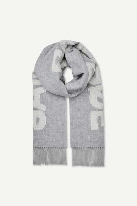 Samsøe Samsøe Sasamsoe scarf - grey melange