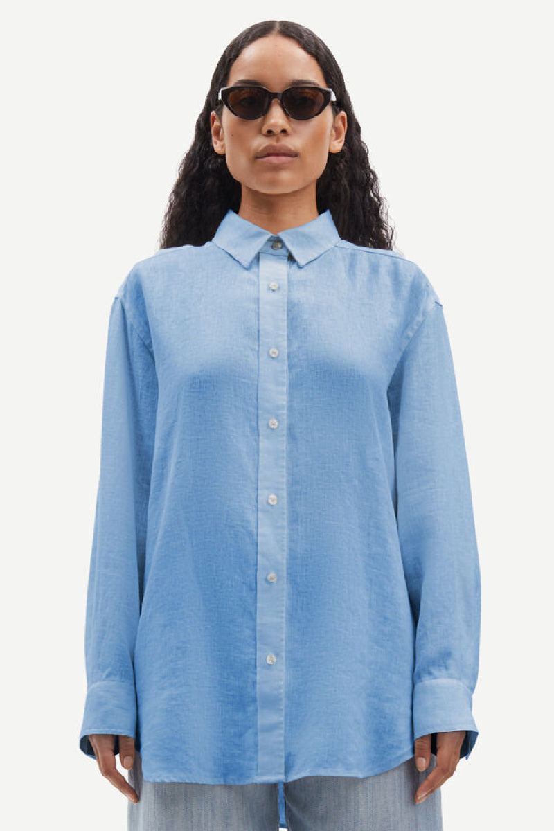 Samsøe & Samsøe Salova shirt - Mid blue