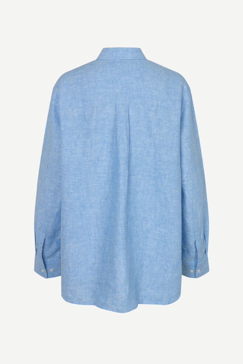 Samsøe & Samsøe Salova shirt - Mid blue