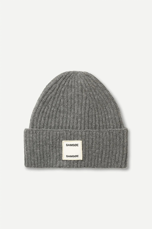 Samsøe Samsøe W Beanie - Dark grey mel