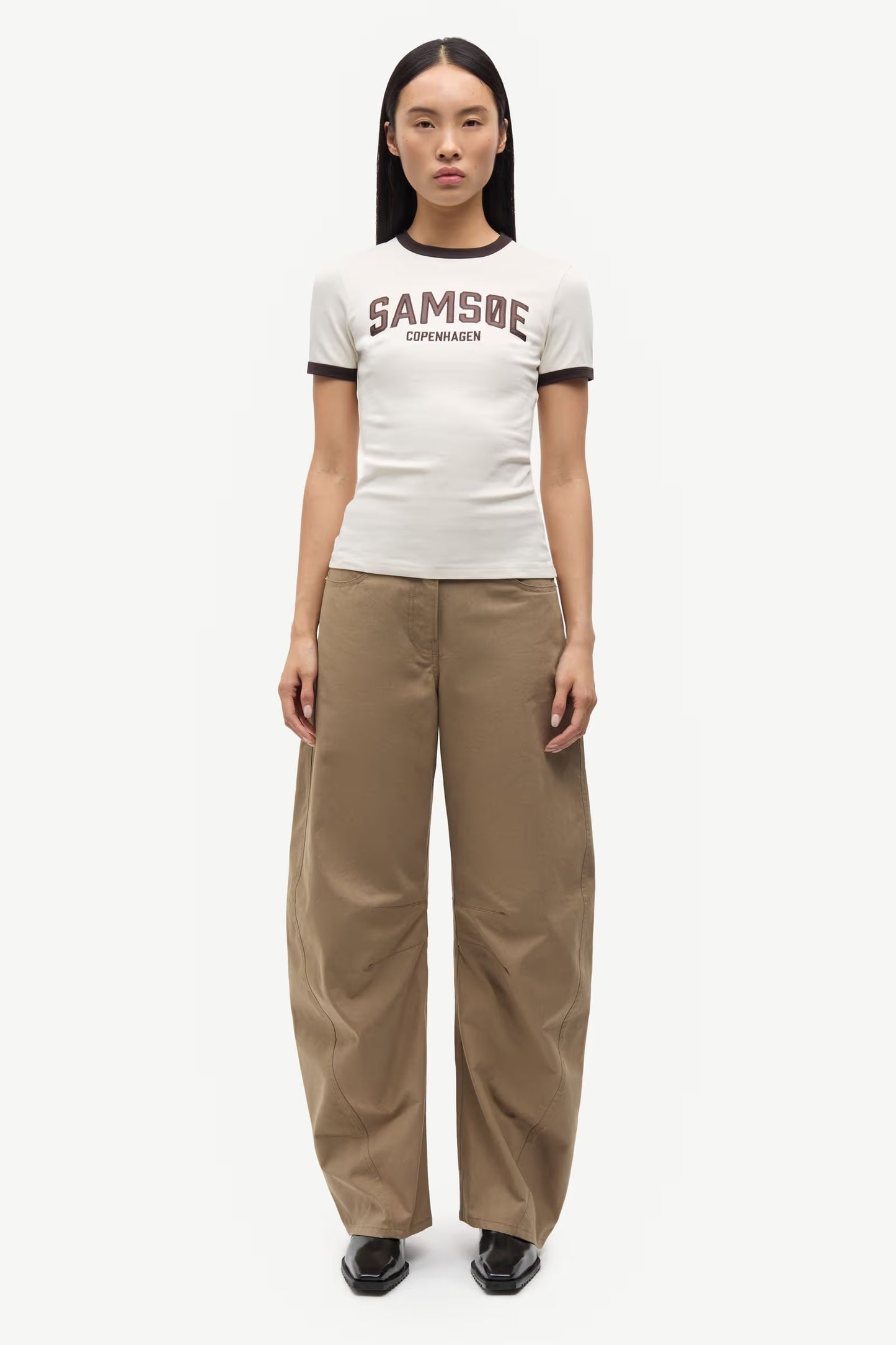Samsøe Samsøe Sabond SS t-shirt - egret