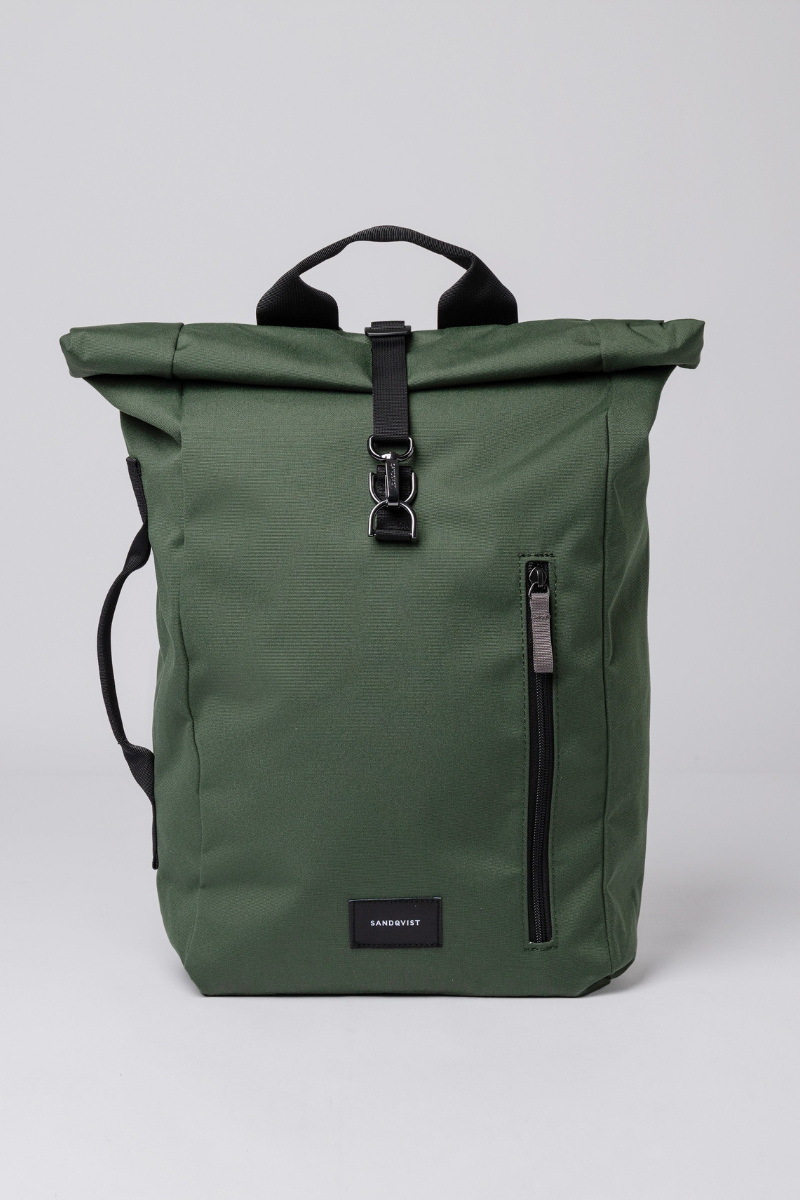 Sandqvist Dante Vegan - dawn green with black webbing