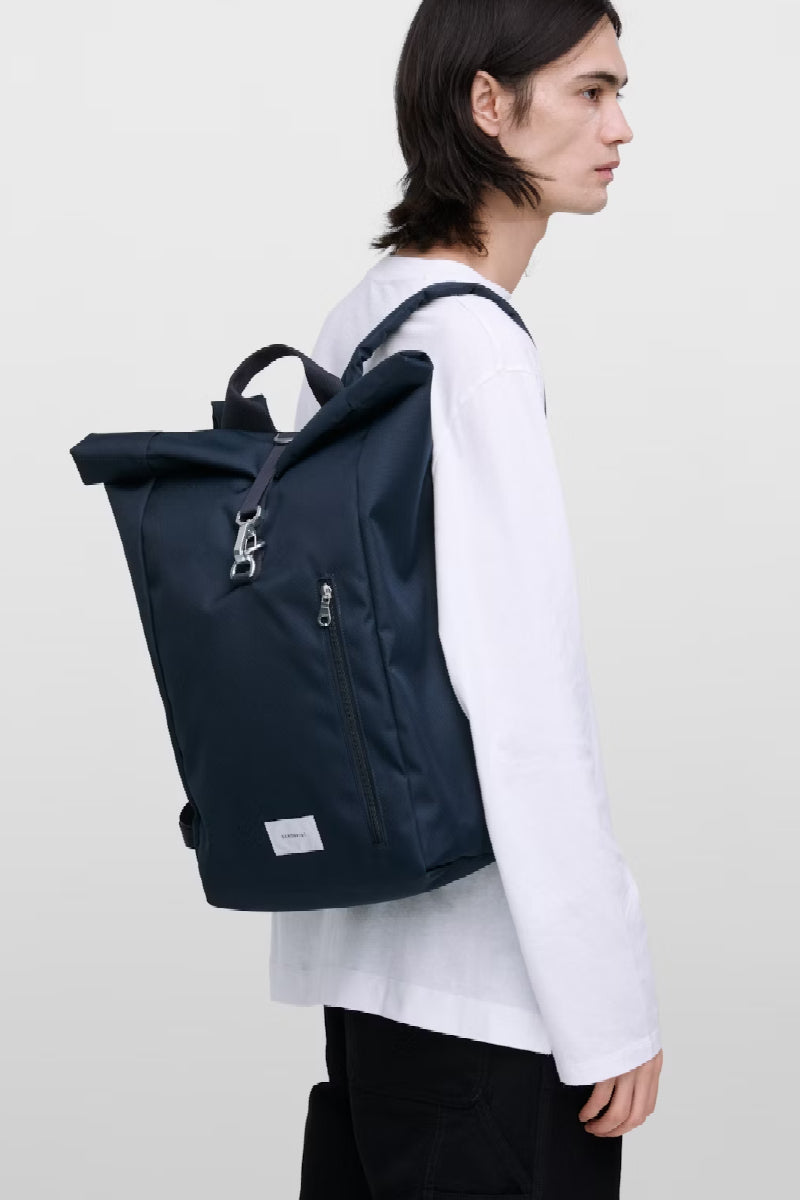 Sandqvist Ground Rolltop Backpack L - Navy