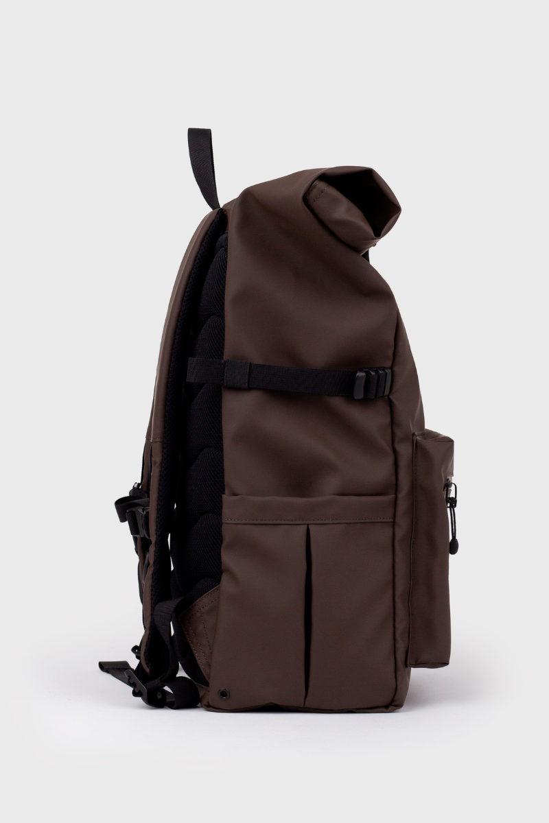 Sandqvist Stream Rolltop Backpack L - brown