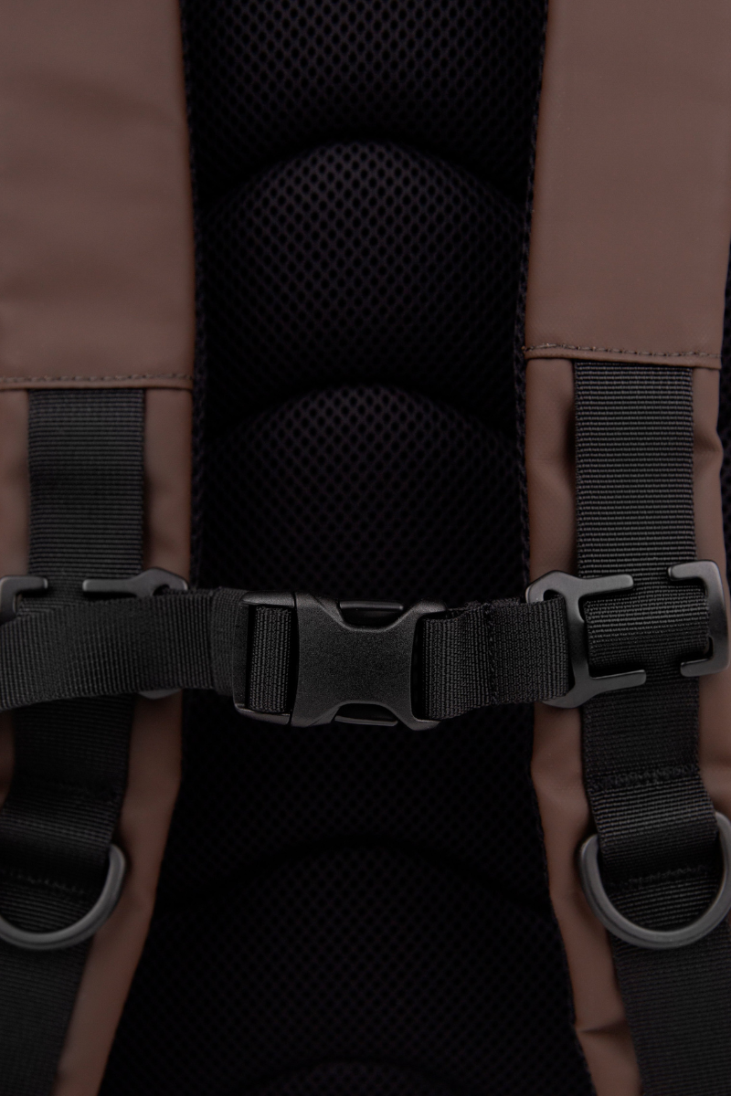 Sandqvist Stream Rolltop Backpack L - brown